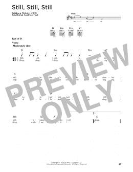 page one of Still, Still, Still (Guitar Cheat Sheet)