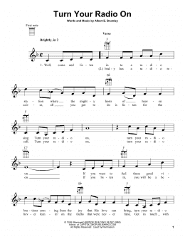 page one of Turn Your Radio On (Ukulele)