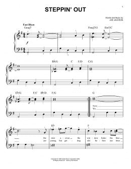 page one of Steppin' Out (Very Easy Piano)