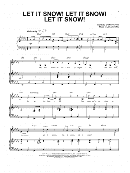 page one of Let It Snow! Let It Snow! Let It Snow! (Piano & Vocal)