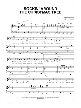 page one of Rockin' Around The Christmas Tree (Piano & Vocal)