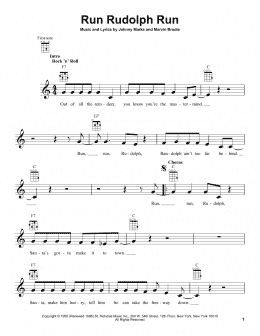 page one of Run Rudolph Run (Ukulele)