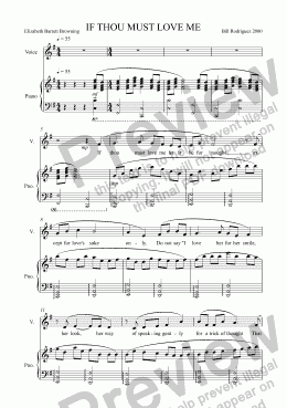 page one of Song-01 IF THOU MUST LOVE ME (PnoVoi)