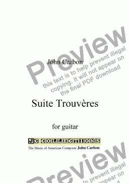 page one of Suite Trouveres