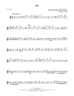 page one of ABC (Tenor Sax Solo)