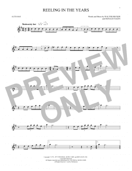 page one of Reeling In The Years (Alto Sax Solo)