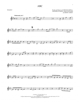 page one of ABC (Trumpet Solo)