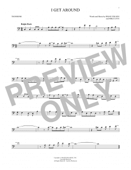 page one of I Get Around (Trombone Solo)