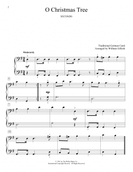 page one of O Christmas Tree (Piano Duet)