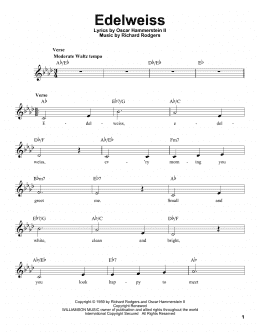 page one of Edelweiss (Pro Vocal)