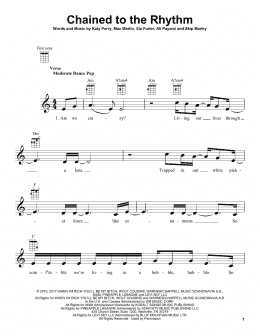 page one of Chained To The Rhythm (Ukulele)