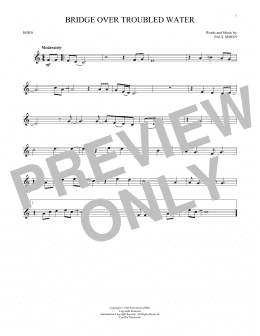 page one of Bridge Over Troubled Water (French Horn Solo)