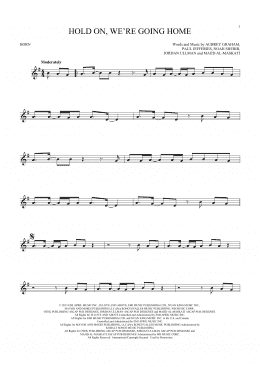 page one of Hold On, We're Going Home (French Horn Solo)