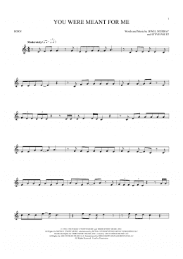 page one of You Were Meant For Me (French Horn Solo)