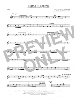 page one of End Of The Road (French Horn Solo)