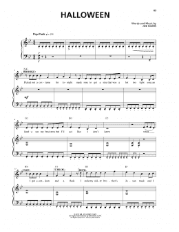 page one of Halloween (from Be More Chill) (Piano & Vocal)