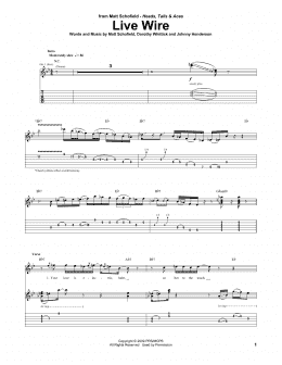 page one of Live Wire (Guitar Tab)