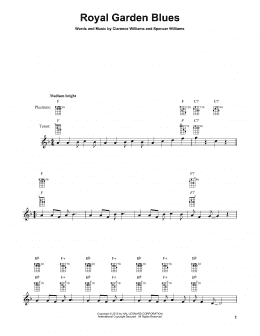 page one of Royal Garden Blues (Banjo Tab)