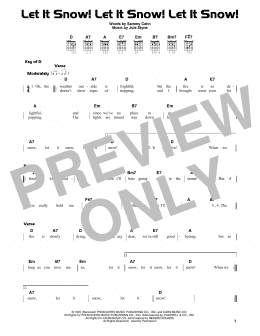 page one of Let It Snow! Let It Snow! Let It Snow! (Guitar Cheat Sheet)