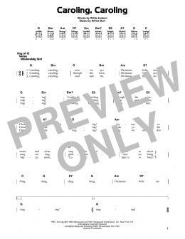 page one of Caroling, Caroling (Guitar Cheat Sheet)