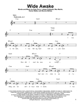 page one of Wide Awake (Pro Vocal)