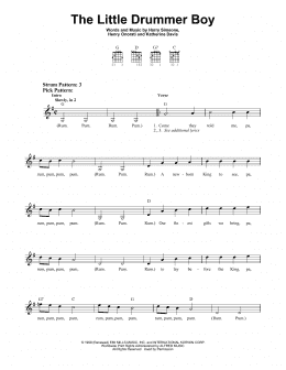 page one of The Little Drummer Boy (Easy Guitar)