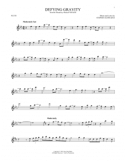 page one of Defying Gravity (from Wicked) (Flute Solo)