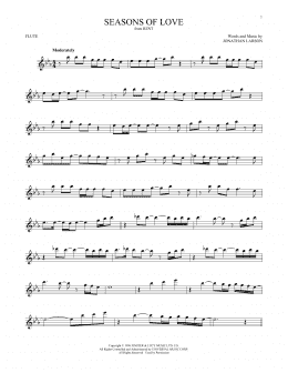 page one of Seasons Of Love (from Rent) (Flute Solo)