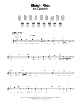 page one of Sleigh Ride (Easy Guitar)