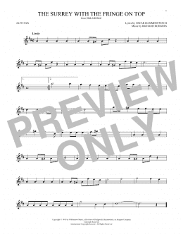 page one of The Surrey With The Fringe On Top (from Oklahoma!) (Alto Sax Solo)