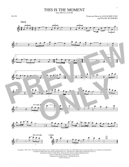 page one of This Is The Moment (Flute Solo)