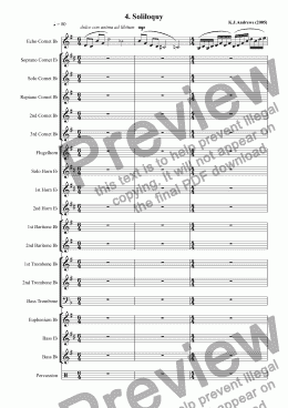 page one of Suite for Echo Cornet: 4. Soliloquy