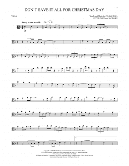 page one of Don't Save It All For Christmas Day (Viola Solo)