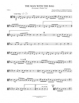 page one of (Everybody's Waitin' For) The Man With The Bag (Viola Solo)