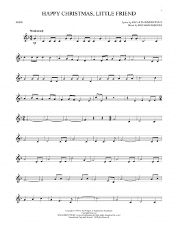 page one of Happy Christmas, Little Friend (French Horn Solo)
