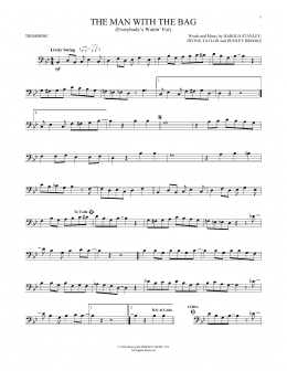 page one of (Everybody's Waitin' For) The Man With The Bag (Trombone Solo)