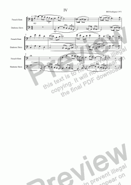 page one of Ens-14 Horn Duet Exercise 4