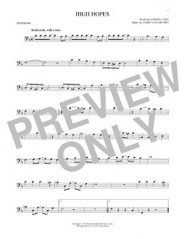 page one of High Hopes (Trombone Solo)