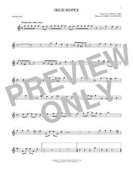 page one of High Hopes (Tenor Sax Solo)