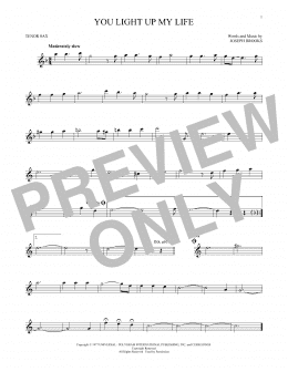 page one of You Light Up My Life (Tenor Sax Solo)