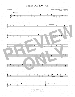 page one of Peter Cottontail (Tenor Sax Solo)