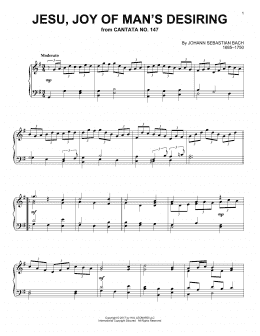 page one of Jesu, Joy Of Man's Desiring (Piano Solo)