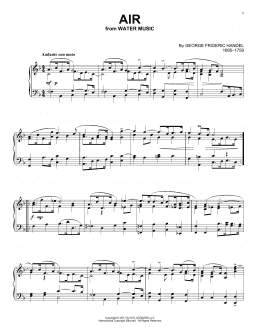 page one of Air (Piano Solo)