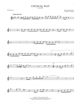 page one of Unusual Way (Tenor Sax Solo)