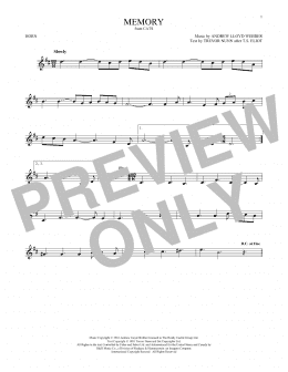 page one of Memory (from Cats) (French Horn Solo)