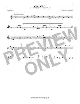 page one of Can Can (Tenor Sax Solo)