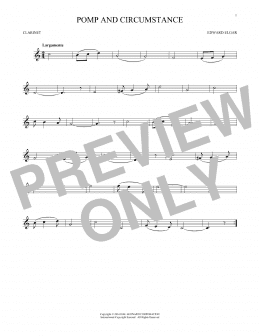 page one of Pomp And Circumstance (Clarinet Solo)