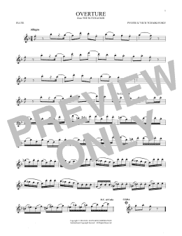 page one of Overture (Flute Solo)