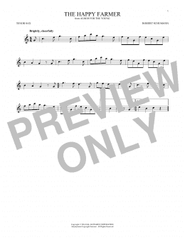 page one of The Happy Farmer (Tenor Sax Solo)