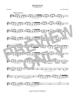 page one of Morning (Trumpet Solo)